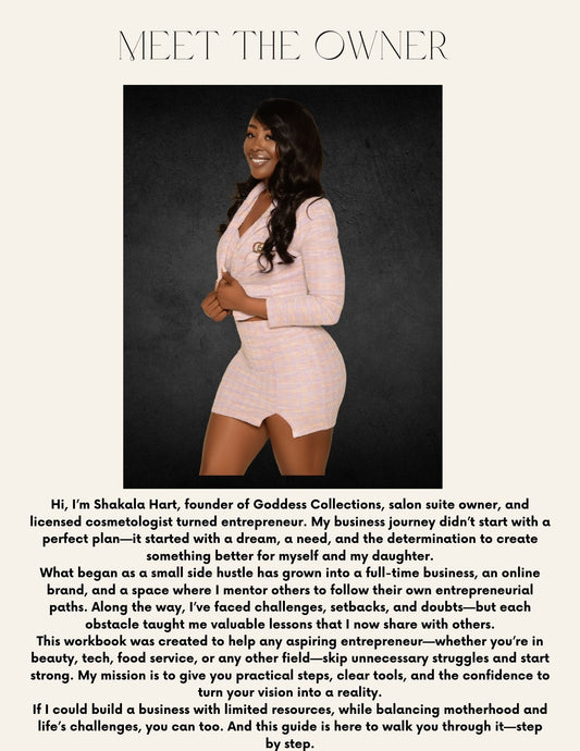 ✨Business Starter Workbook by Goddess Collections