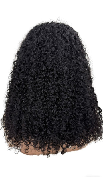 Cambodian Curl half wig